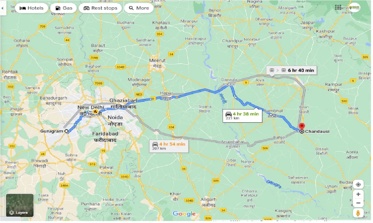 gurgaon-to-chandausi-one-way