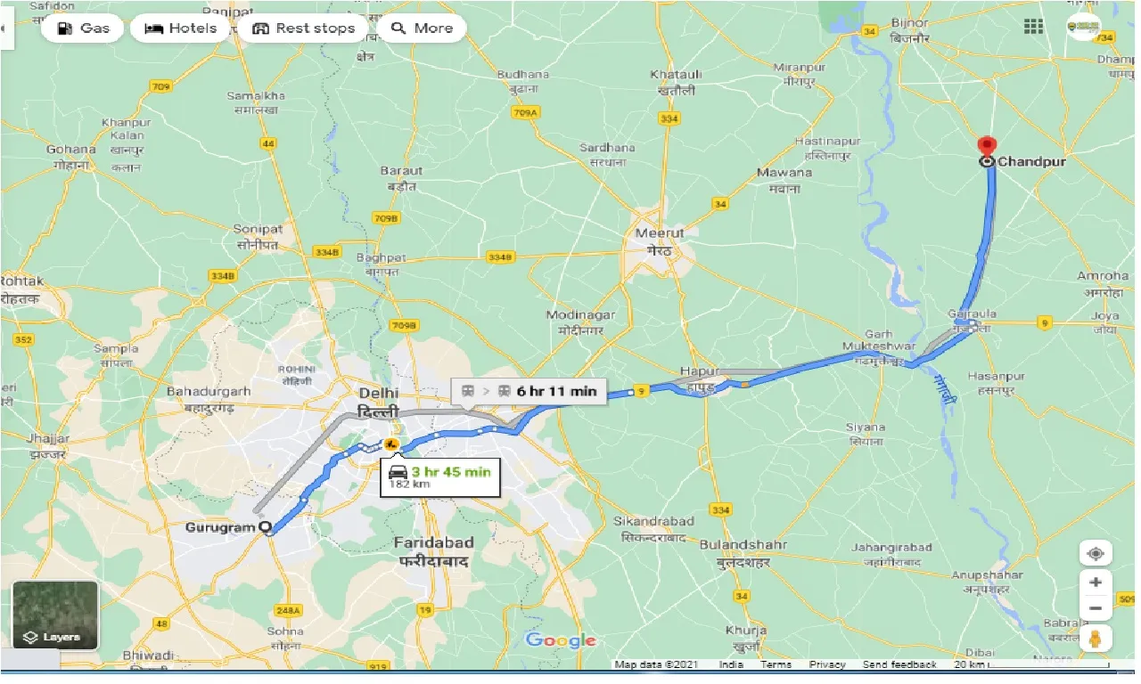 gurgaon-to-chandpur-round-trip