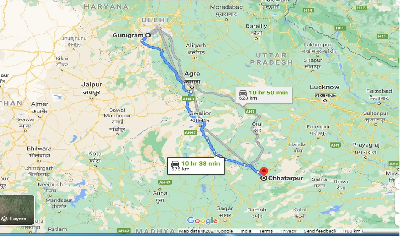 gurgaon-to-chhatarpur-one-way