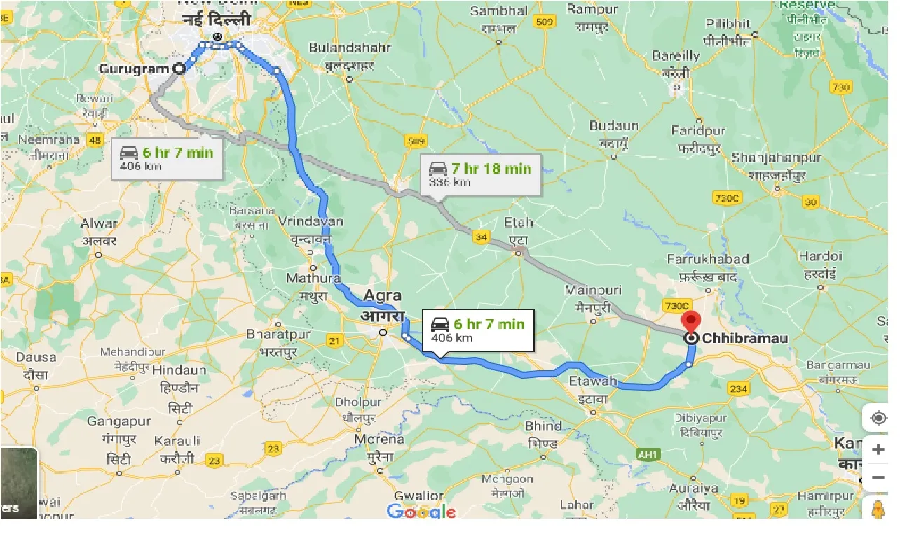 gurgaon-to-chhibramau-one-way
