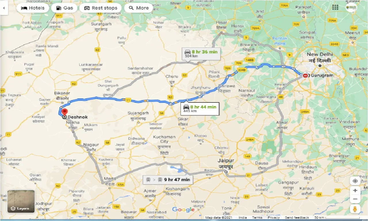 gurgaon-to-deshnok-round-trip