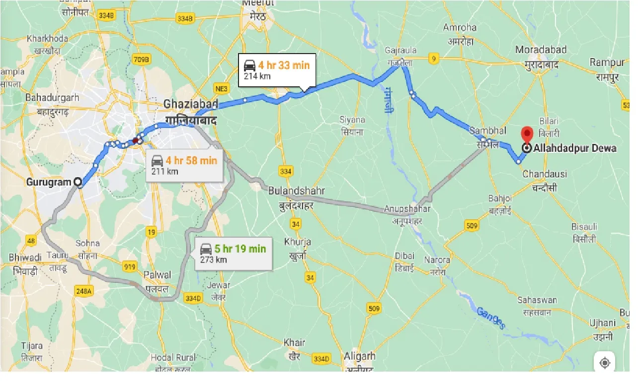 gurgaon-to-dewa-taxi