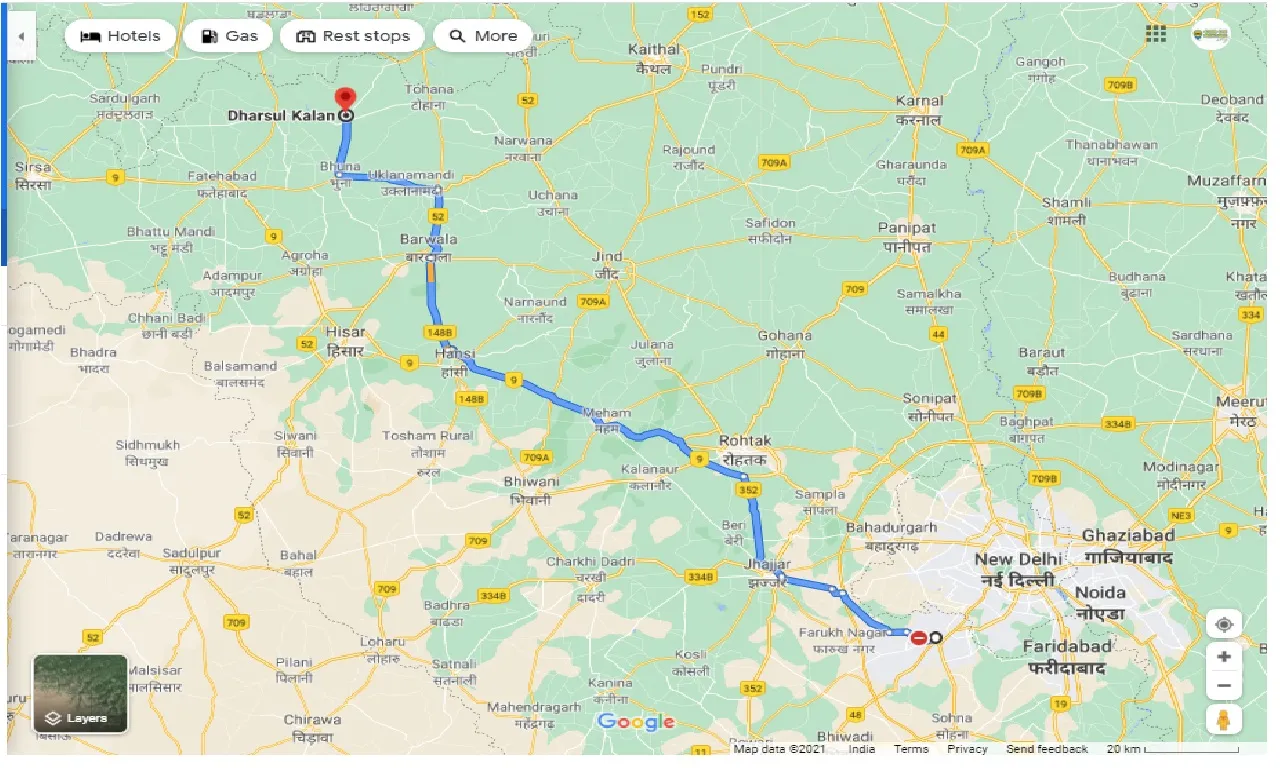 gurgaon-to-dharsul-kalan-round-trip