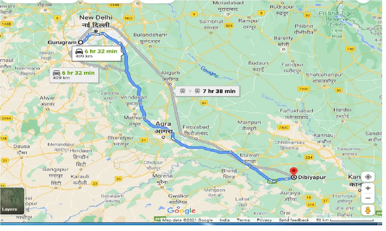 gurgaon-to-dibiyapur-one-way