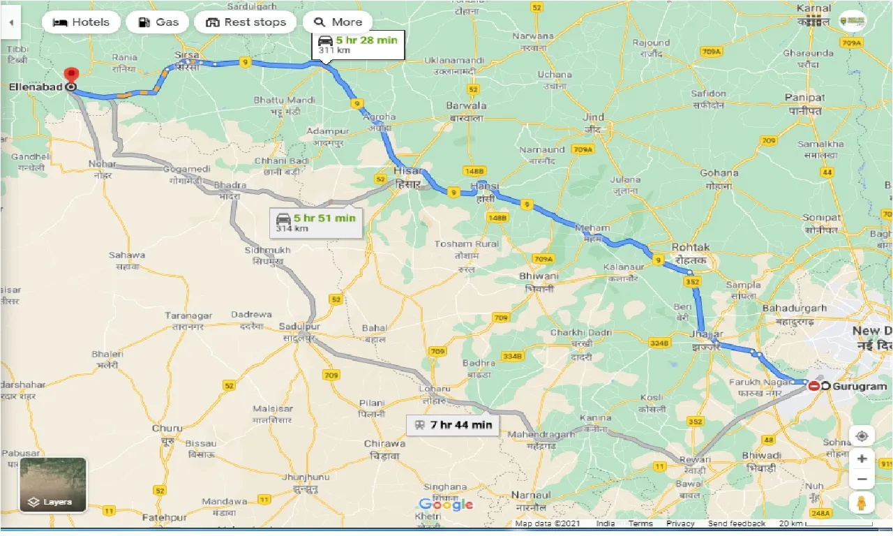gurgaon-to-ellenabad-one-way
