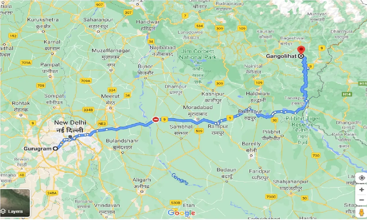 gurgaon-to-gangolihat-one-way