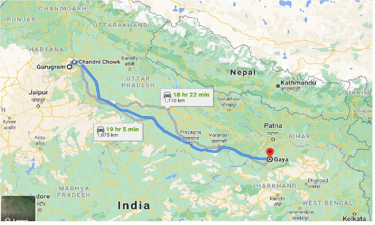 gurgaon-to-gaya-one-way