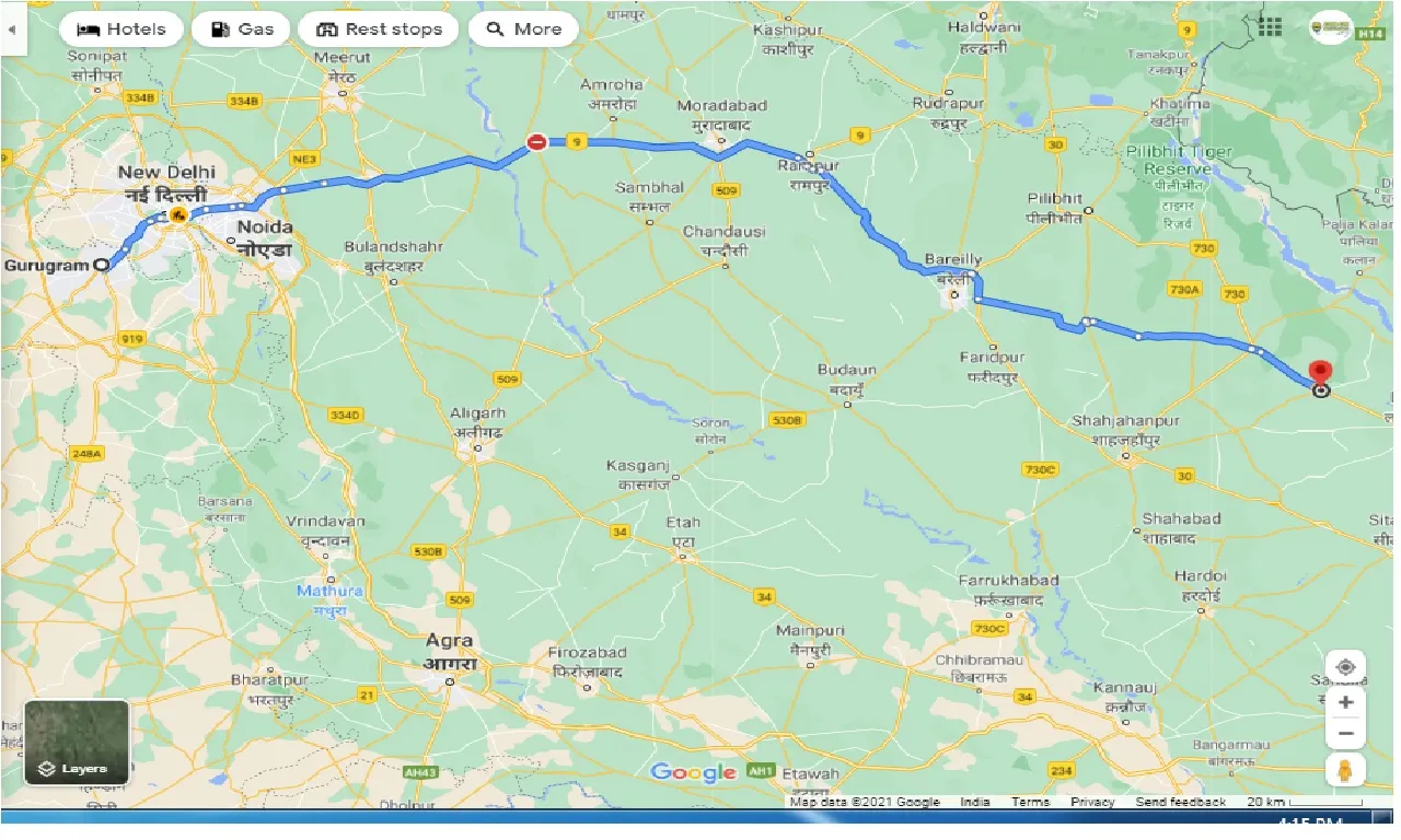 gurgaon-to-gola-gokaran-nath-round-trip