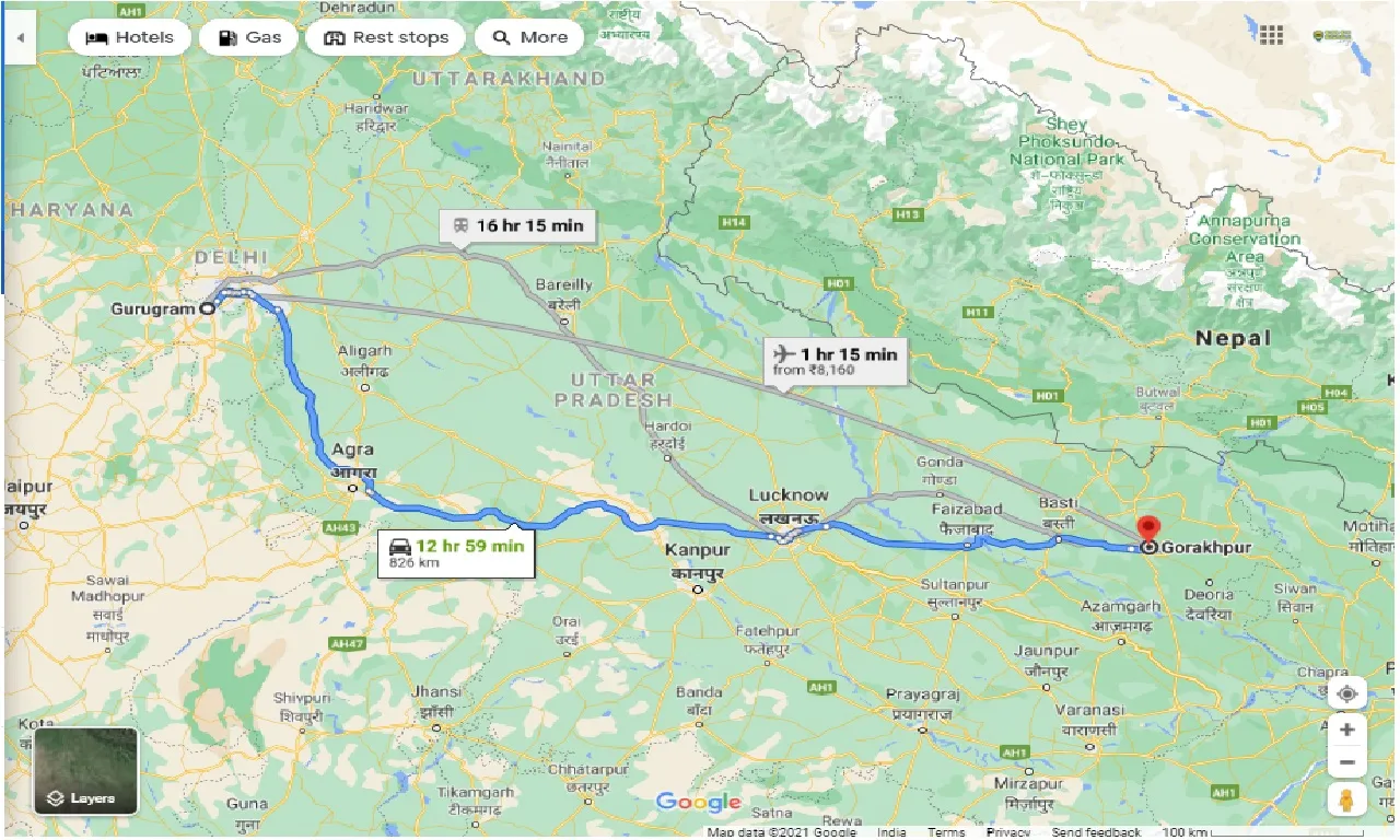 gurgaon-to-gorakhpur-round-trip