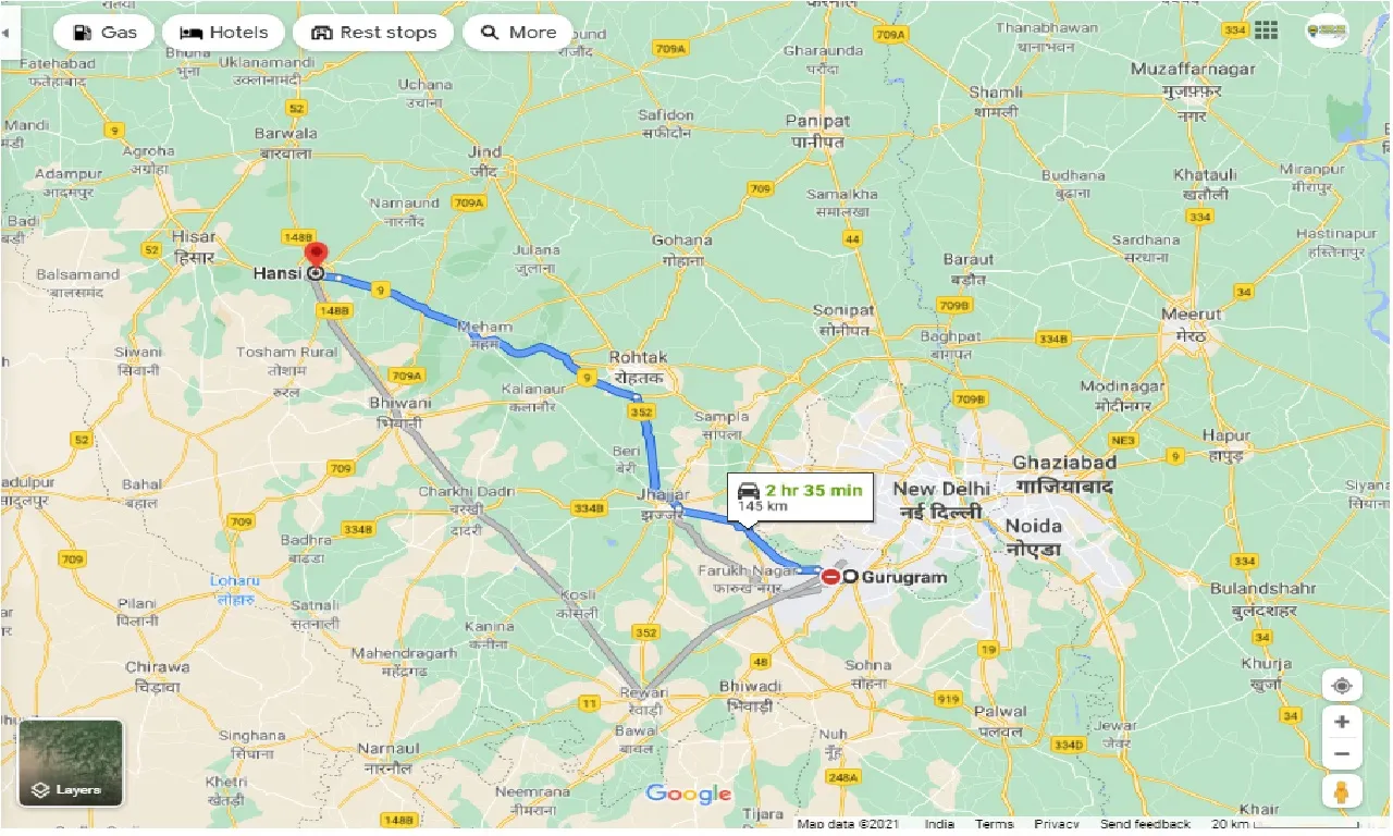 gurgaon-to-hansi-round-trip