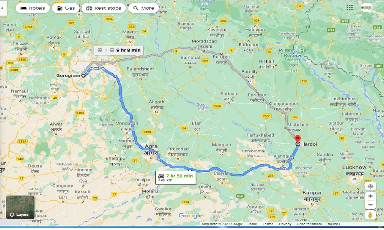 gurgaon-to-hardoi-one-way
