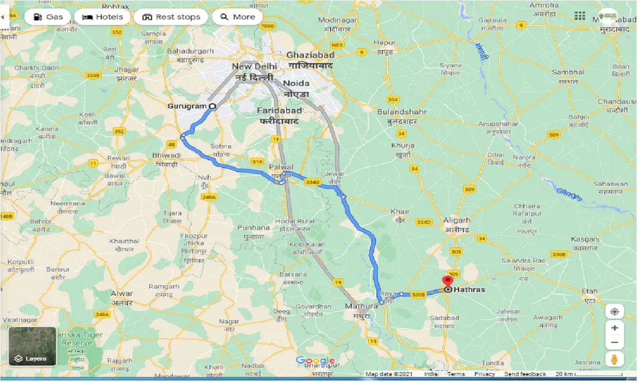 gurgaon-to-hathras-one-way