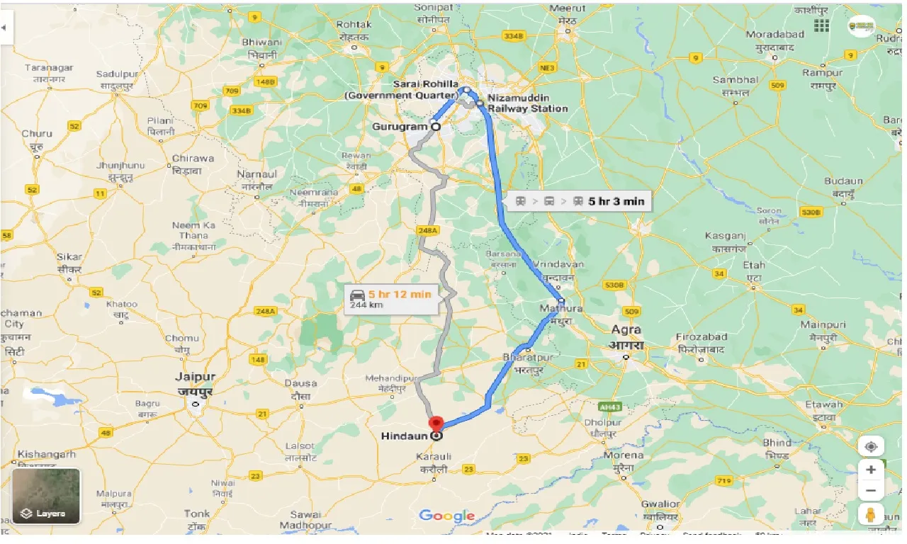 gurgaon-to-hindaun-one-way