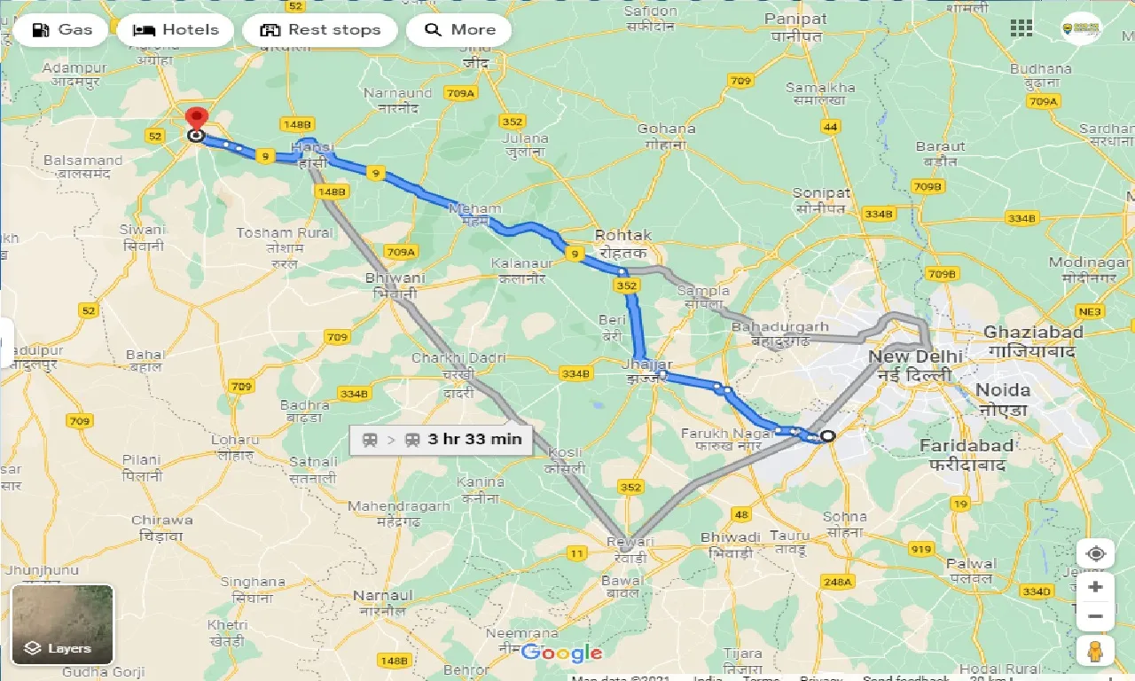 gurgaon-to-hisar-one-way