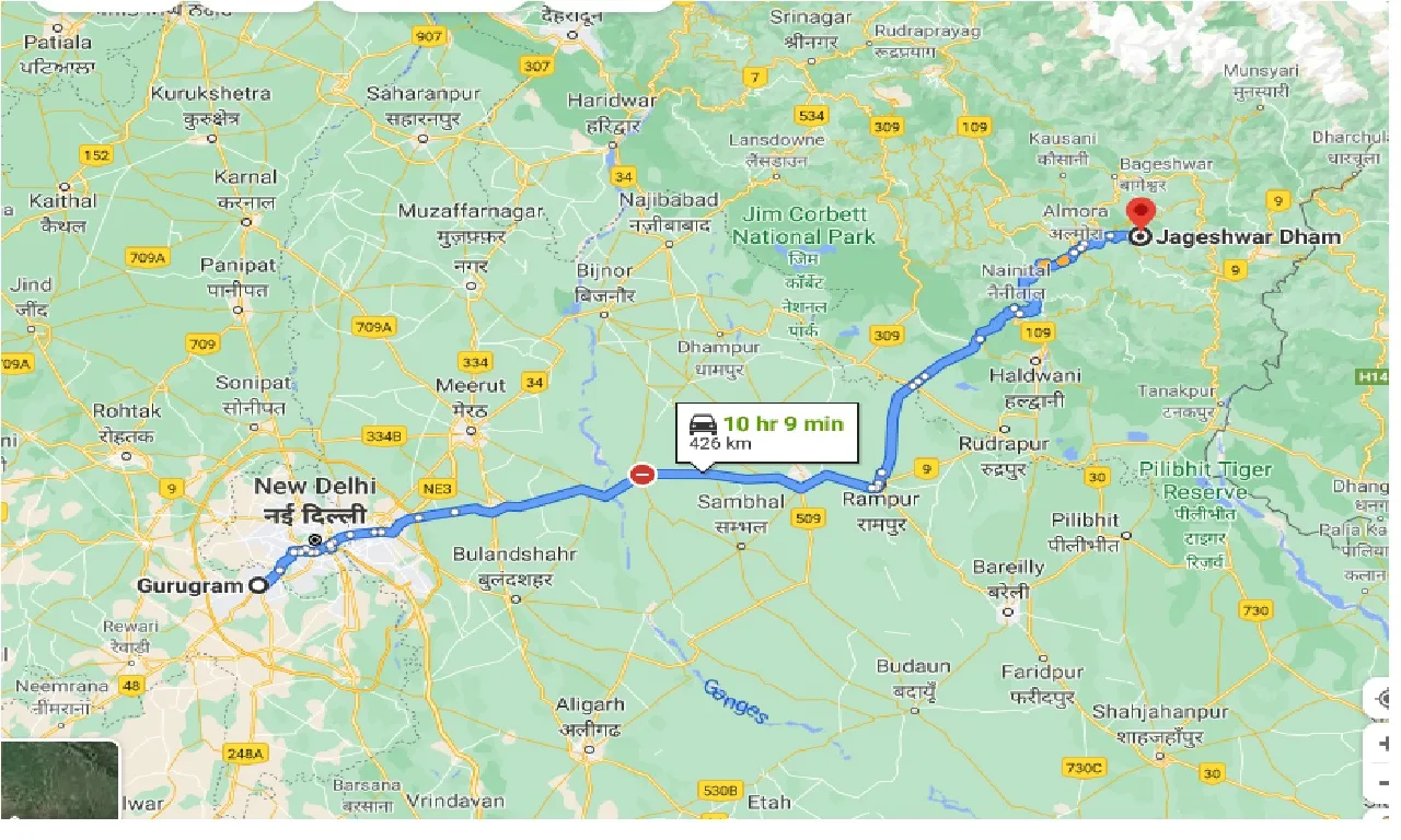 gurgaon-to-jageshwar-dham-taxi