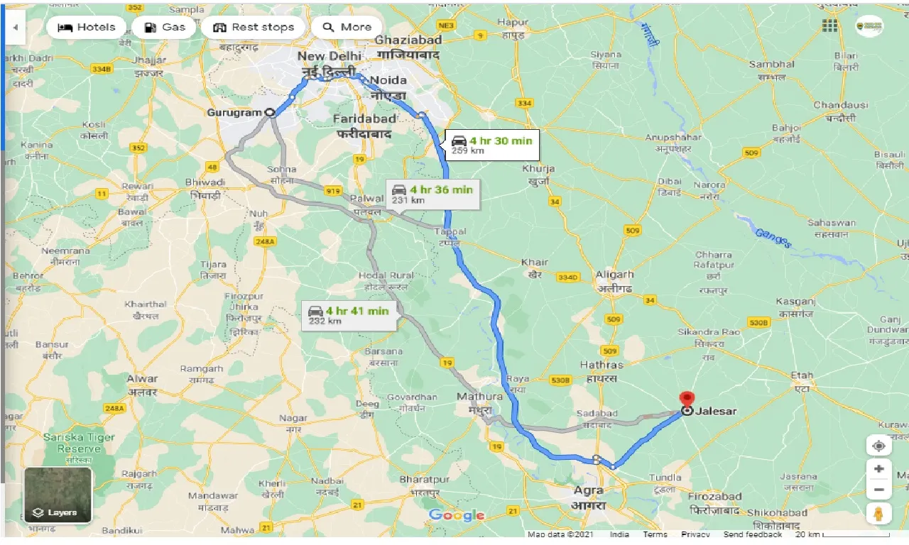 gurgaon-to-jalesar-round-trip