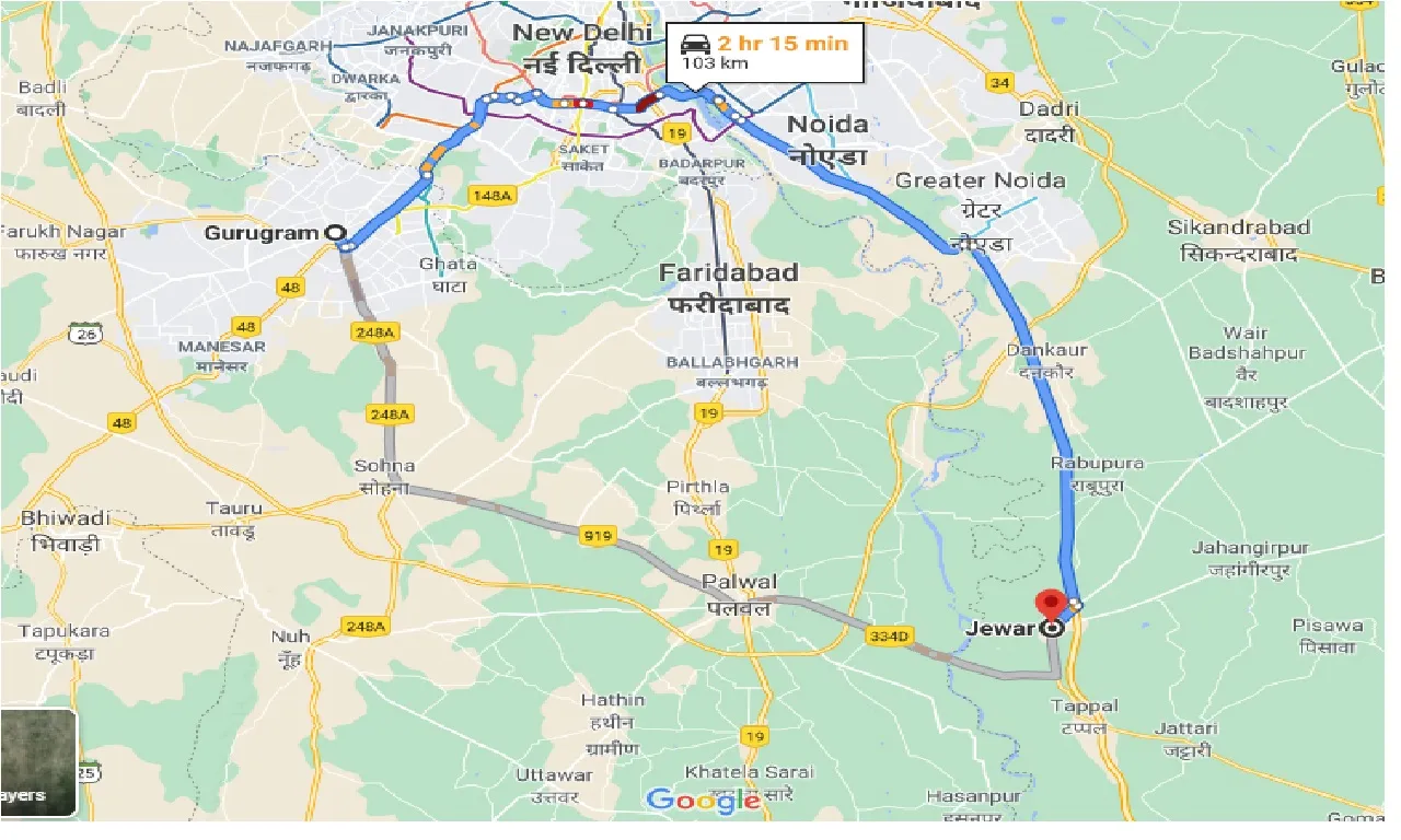 gurgaon-to-jewar-one-way