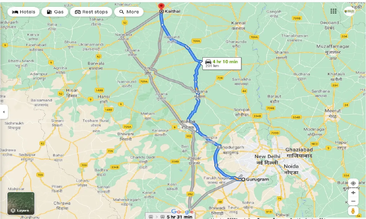 gurgaon-to-kaithal-round-trip
