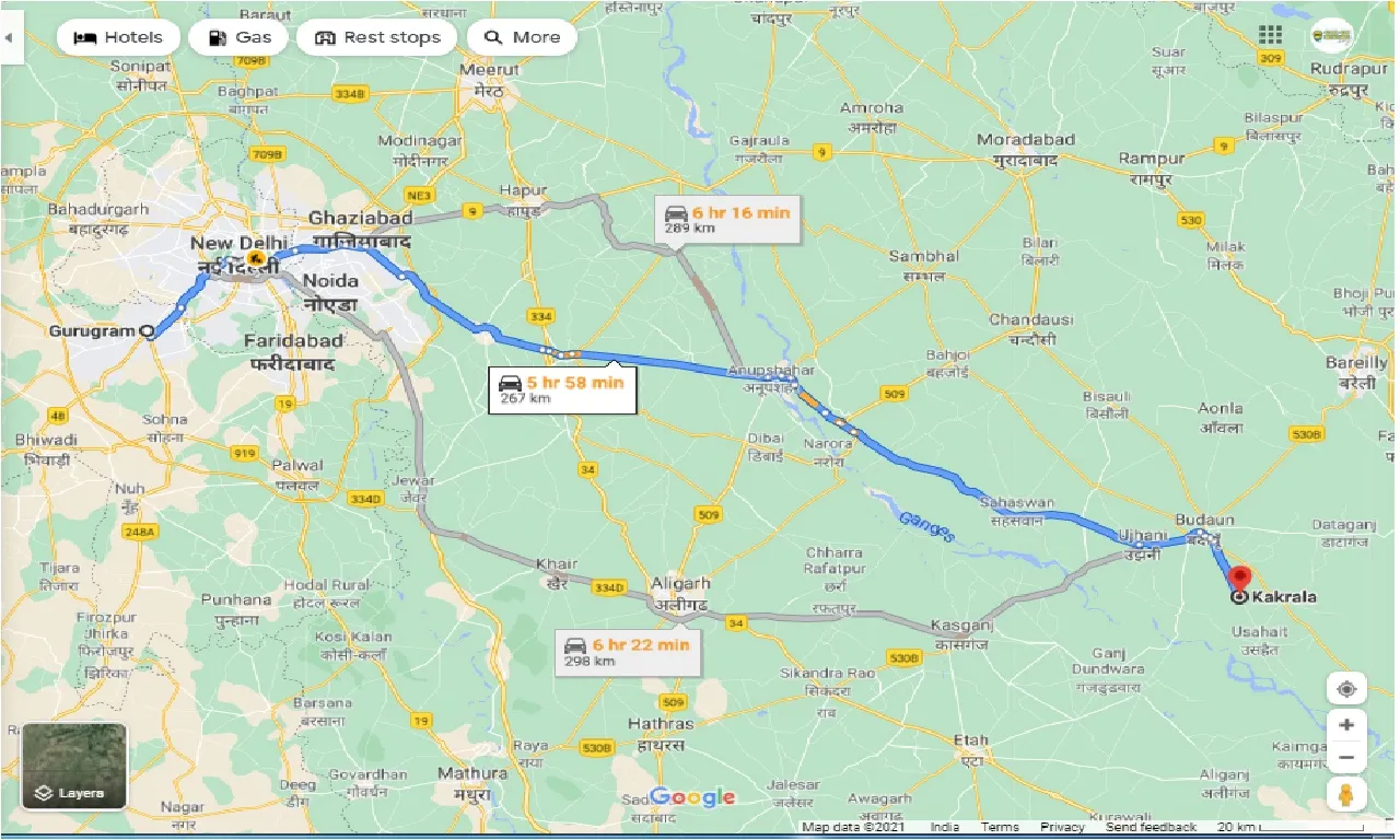 gurgaon-to-kakrala-round-trip
