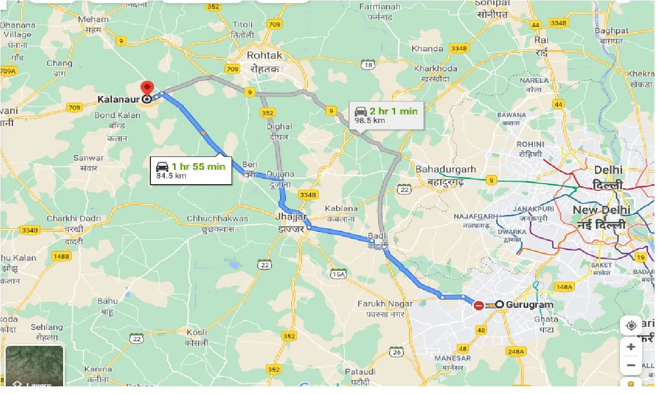 gurgaon-to-kalanaur-taxi