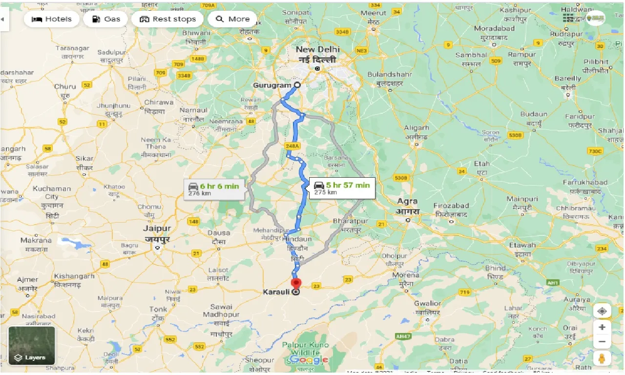 gurgaon-to-karauli-one-way