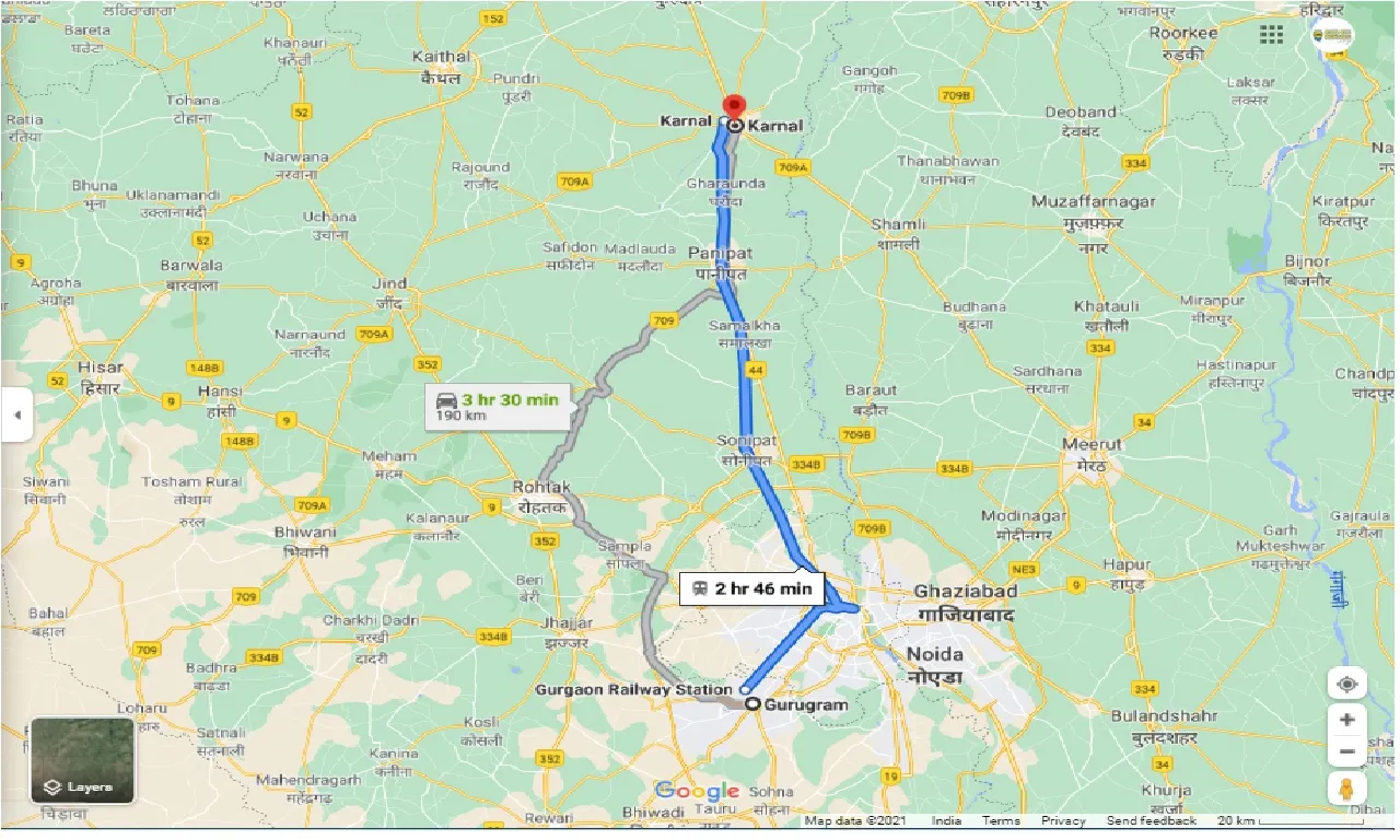 gurgaon-to-karnal-one-way