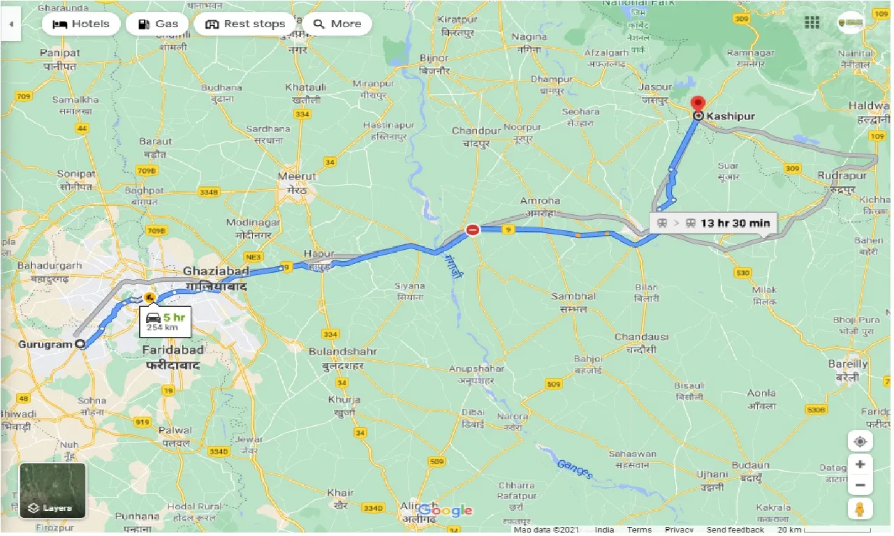 Gurgaon To Kashipur One Way gurgaon-to-kashipur-one-way