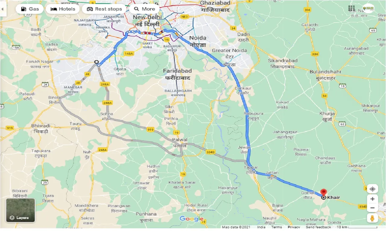 gurgaon-to-khair-round-trip