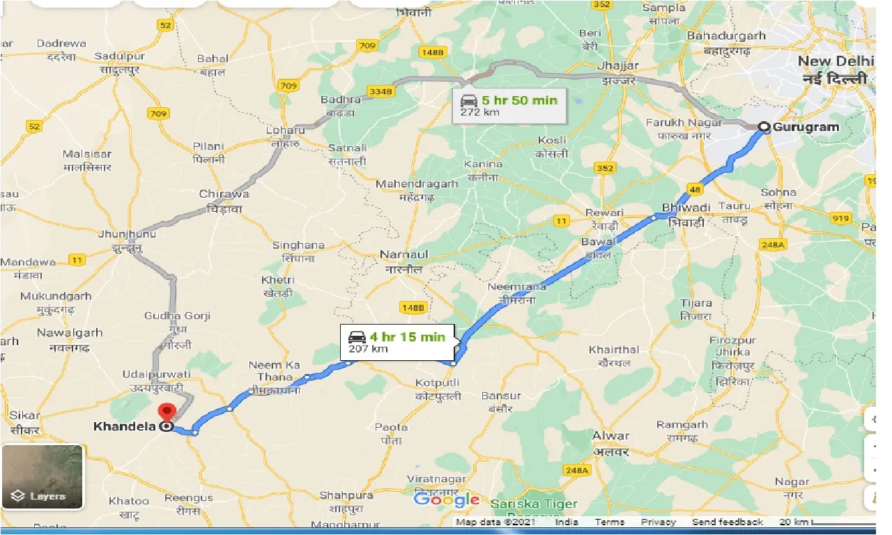 gurgaon-to-khandela-one-way