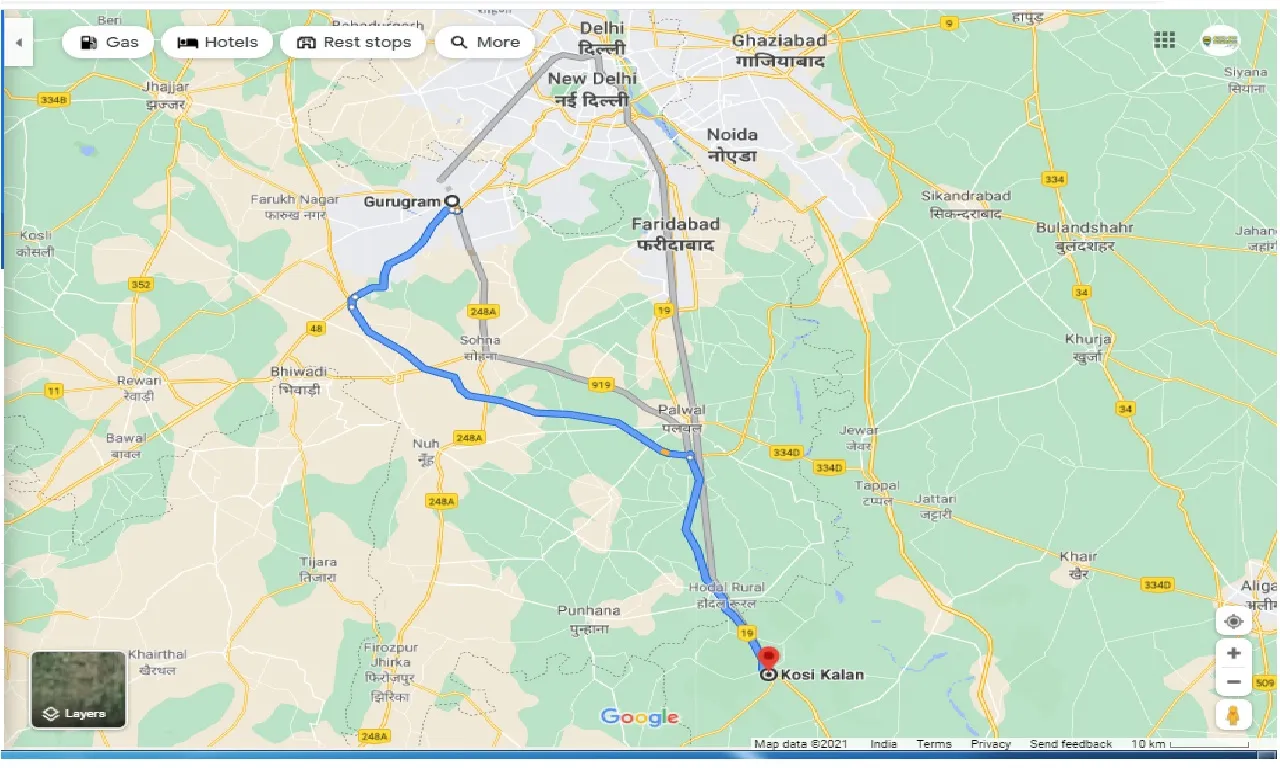 gurgaon-to-kosi-kalan-round-trip