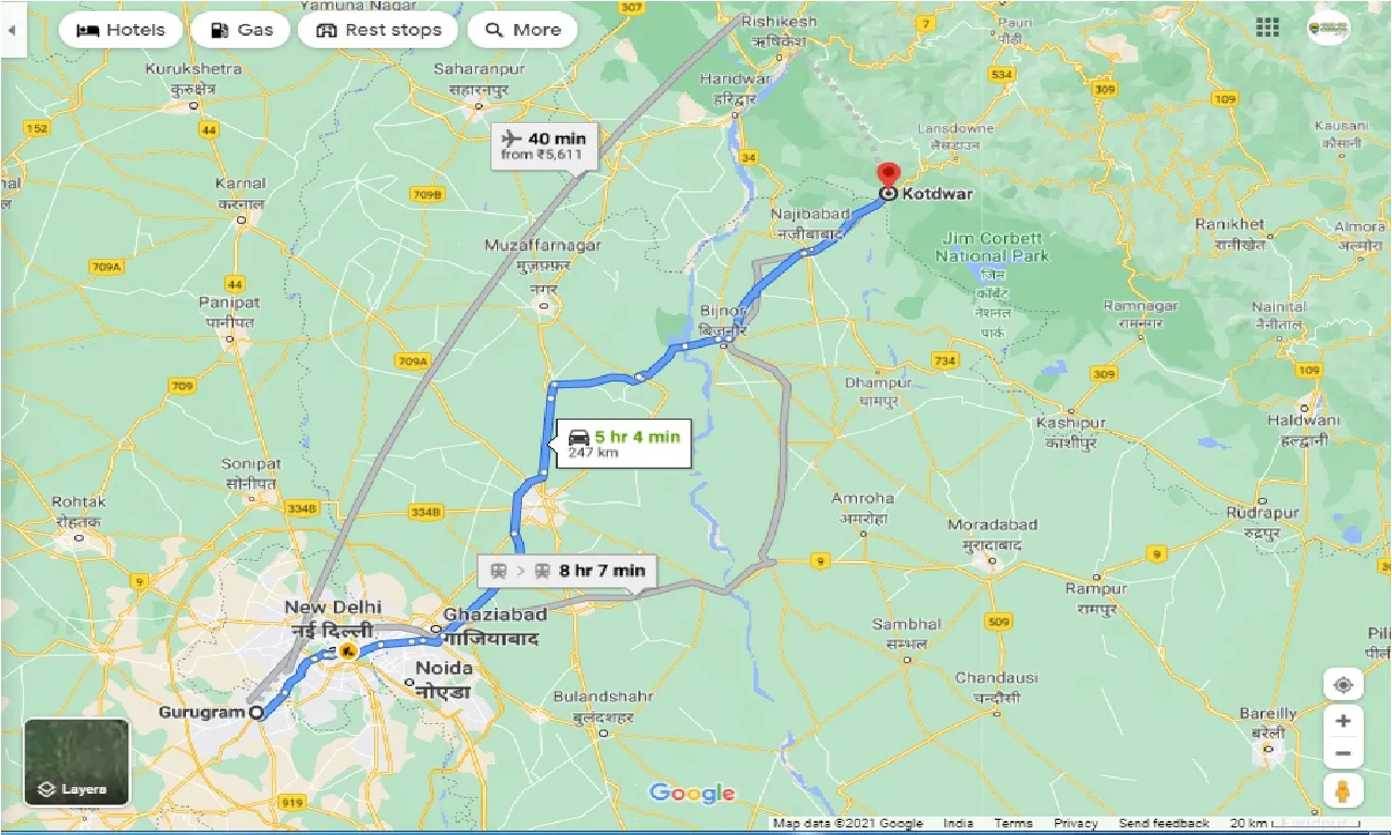 gurgaon-to-kotdwar-one-way