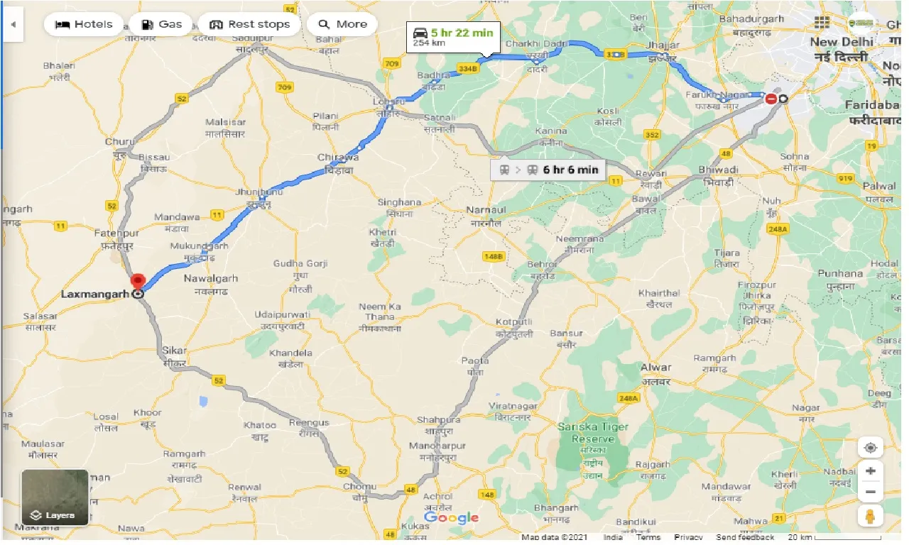 gurgaon-to-laxmangarh-one-way