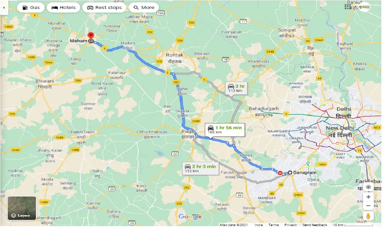 gurgaon-to-meham-one-way