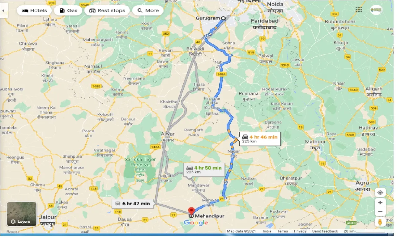 gurgaon-to-mehandipur-round-trip