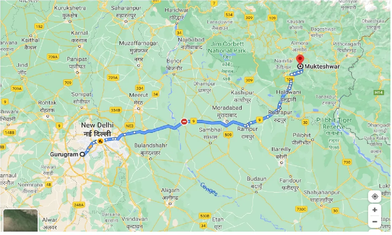 gurgaon-to-mukteshwar-one-way