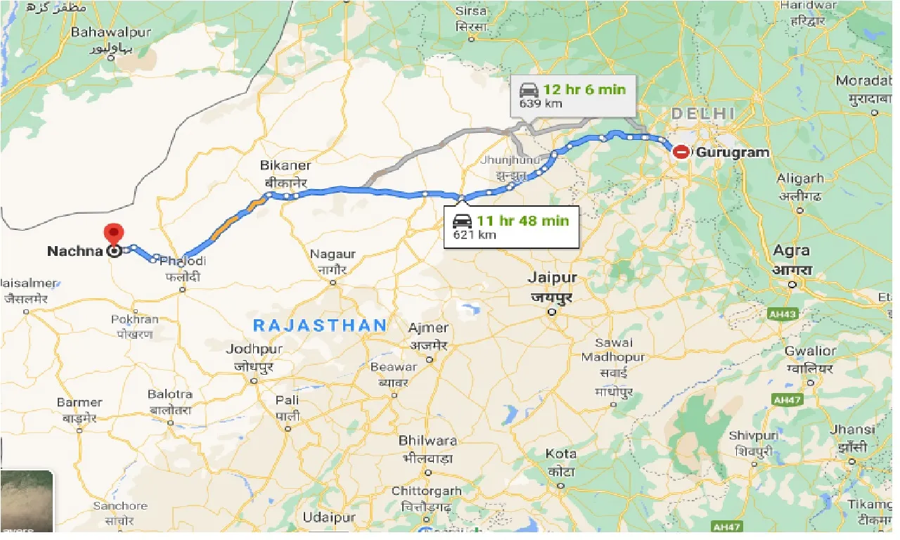 gurgaon-to-nachna-one-way