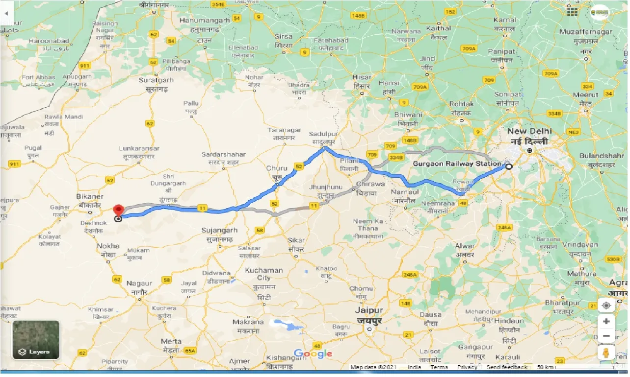 gurgaon-to-napasar-round-trip