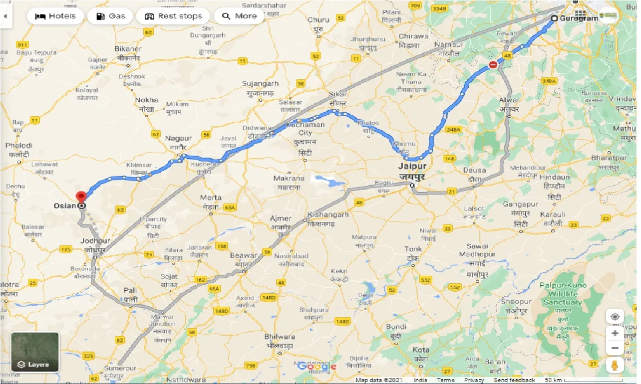 gurgaon-to-osian-round-trip