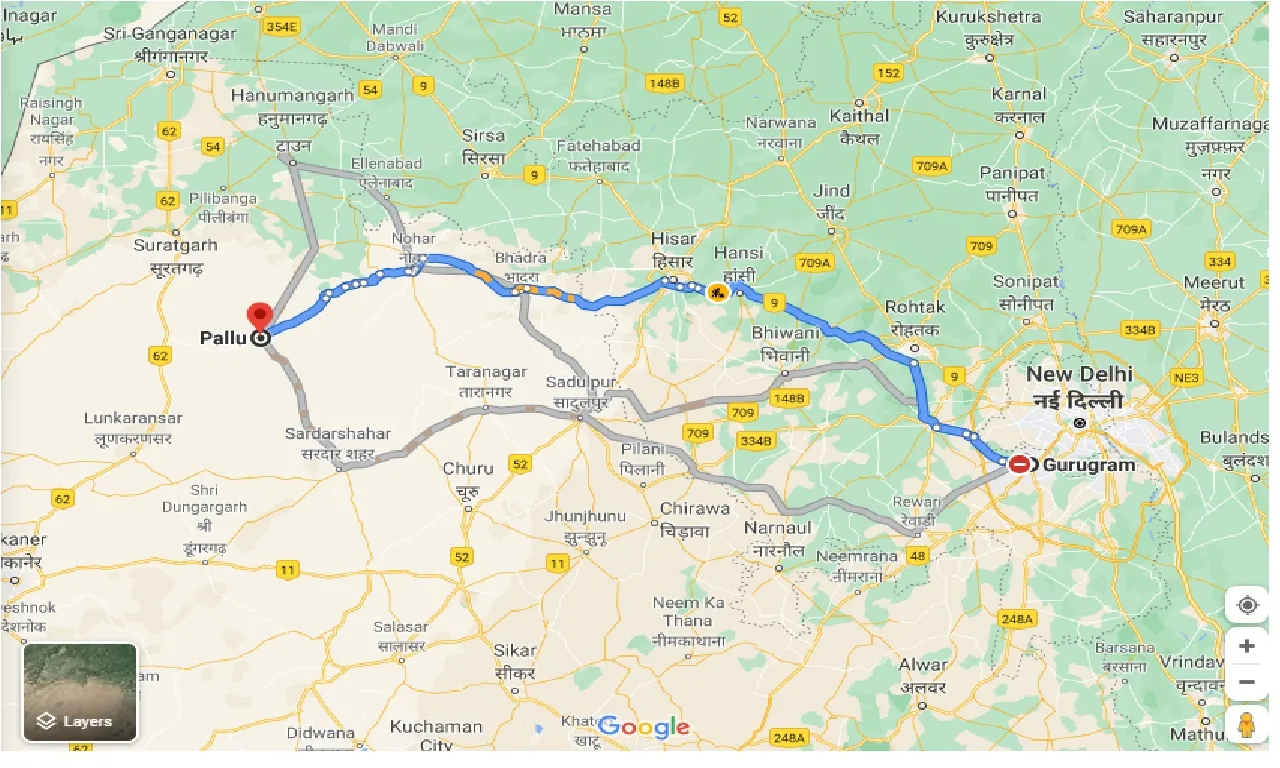 gurgaon-to-pallu-taxi