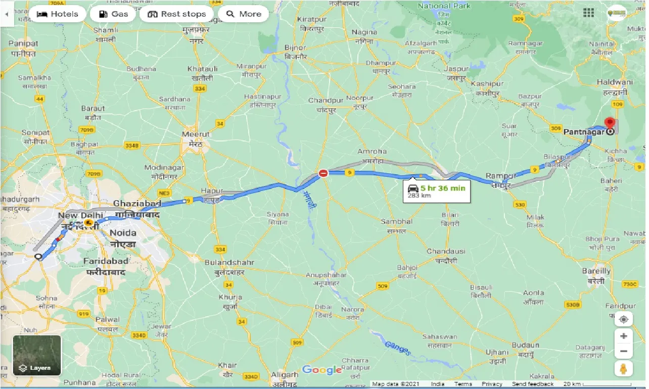gurgaon-to-pantnagar-one-way