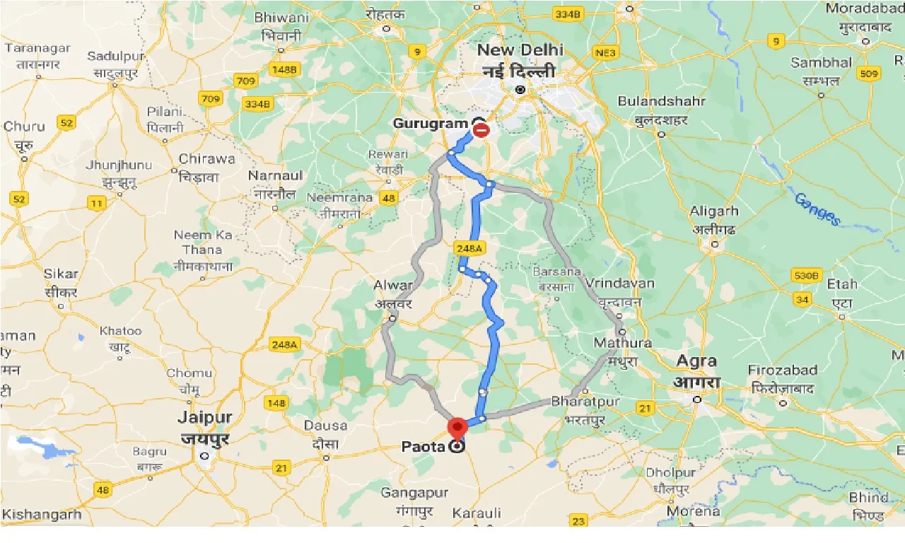 gurgaon-to-paota-one-way