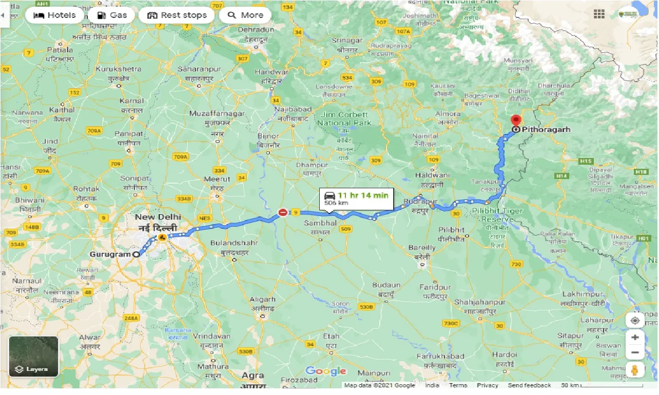gurgaon-to-pithoragarh-one-way