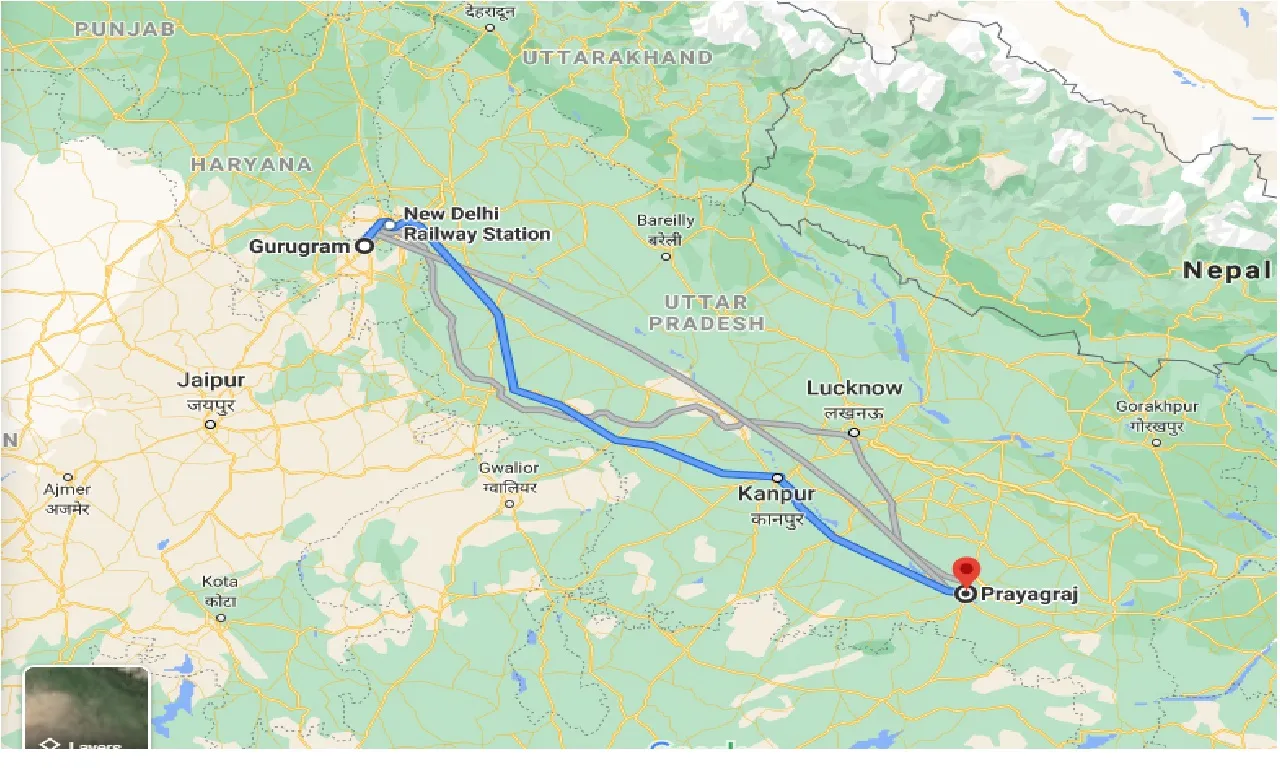 gurgaon-to-prayagraj-one-way