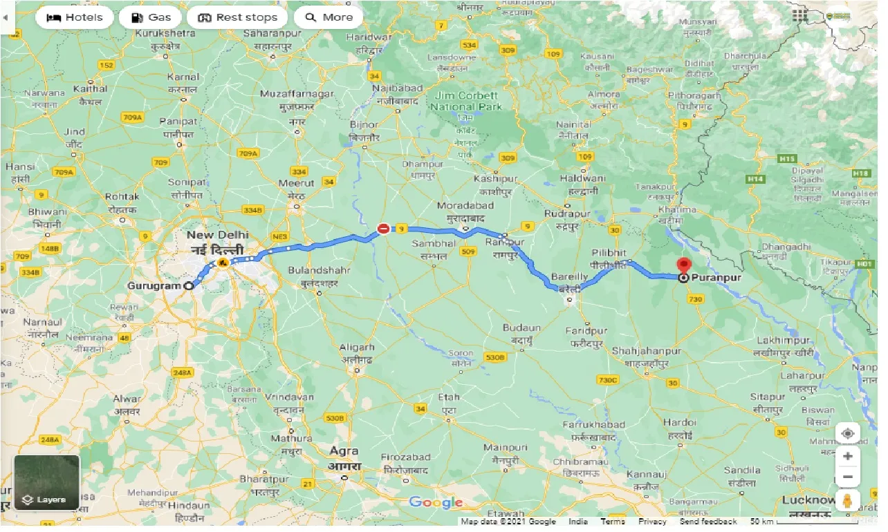 gurgaon-to-puranpur-round-trip