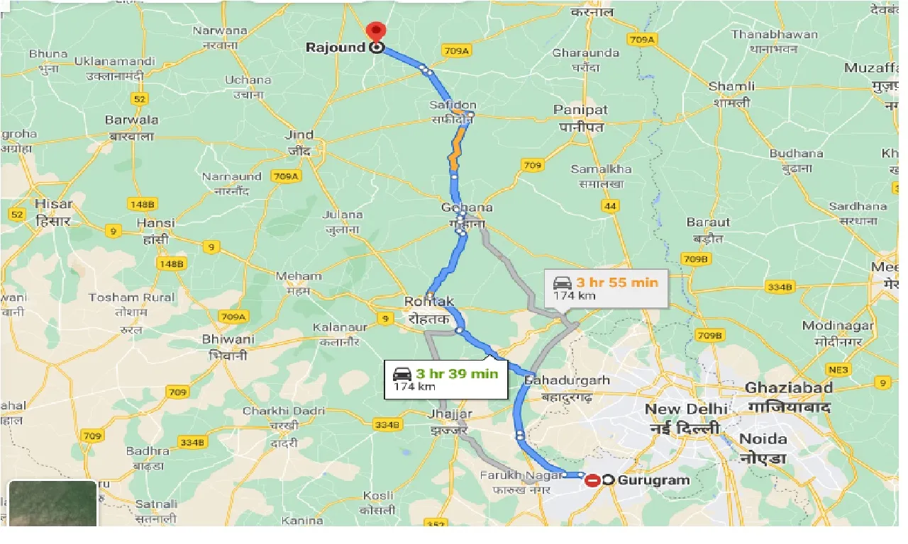 gurgaon-to-rajound-one-way