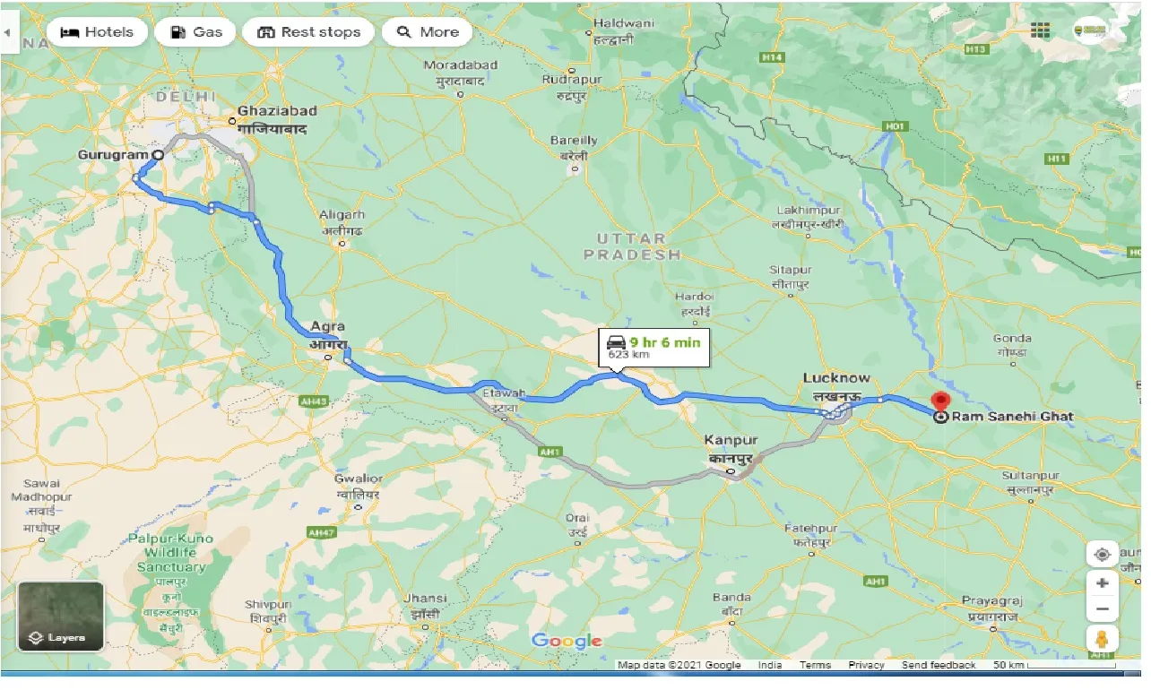 gurgaon-to-ram-sanehi-ghat-round-trip
