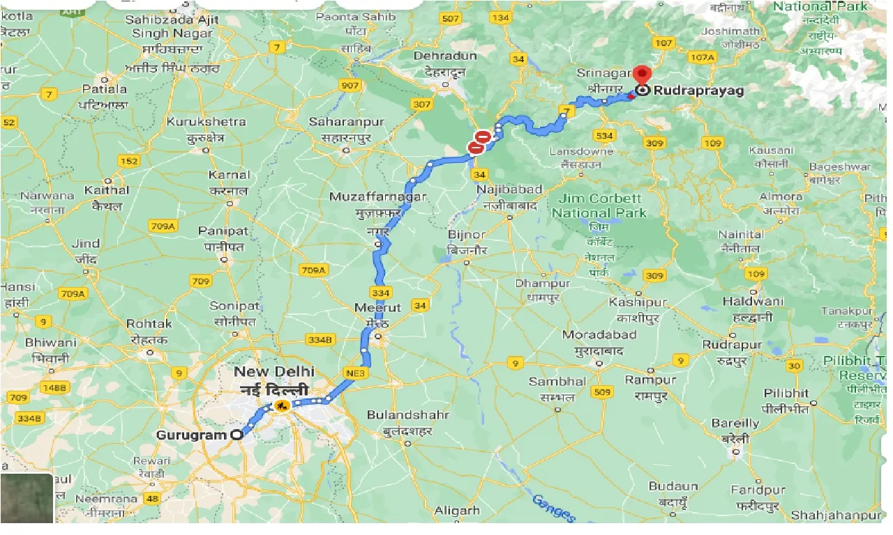gurgaon-to-rudraprayag-one-way