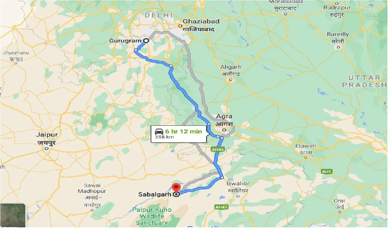gurgaon-to-sabalgarh-taxi