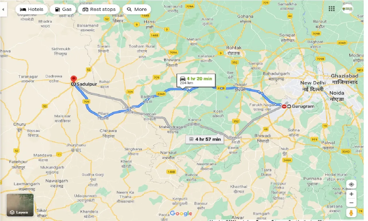 gurgaon-to-sadulpur-round-trip