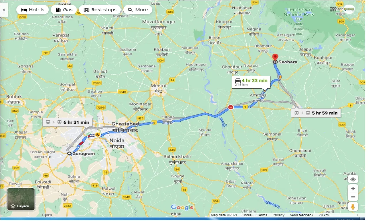 gurgaon-to-seohara-round-trip